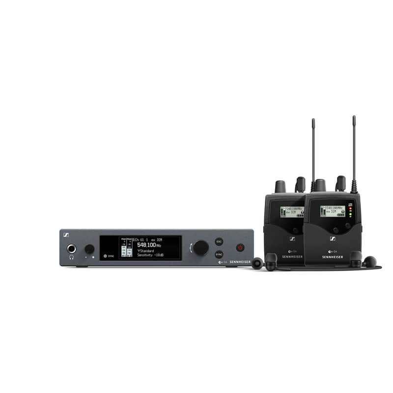 Sennheiser EW IEM G4-Twin Wireless Monitor System Kit (A: 516 to 558 MHz) image 1