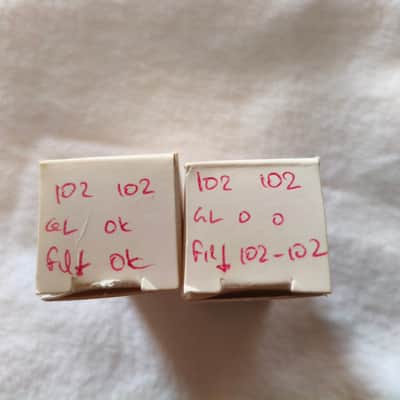 2 X NOS 1970s Tungsram ECC83 ( Platinum Matched Pair ) - Extremely strong emission! Same date codes! image 5