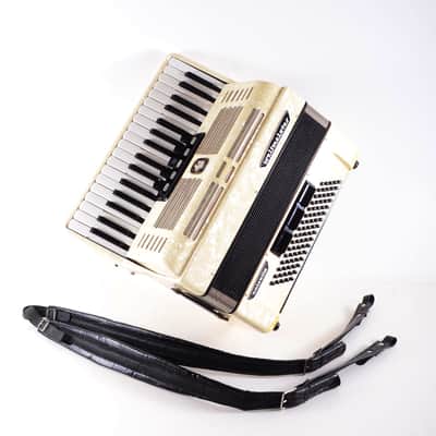 Immagine Rare German Made TOP Quality Accordion Weltmeister Unisella - 80 bass, 8 switches + Original Hard Case & Shoulder Straps - Excellent - Video - 20