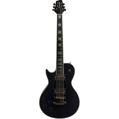 Sawtooth Heritage 70 Series Left Handed Maple Top Electric Guitar, Satin Black image 2