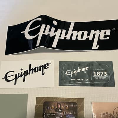 2020's Epiphone SG Les Paul Custom Model Guitar Warranty Brochures, Bumper Stickers, Case Candy, etc. image 6