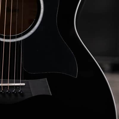 Taylor 214ce-BLK Plus Grand Auditorium Acoustic/Electric Guitar - Black with Aerocase image 10
