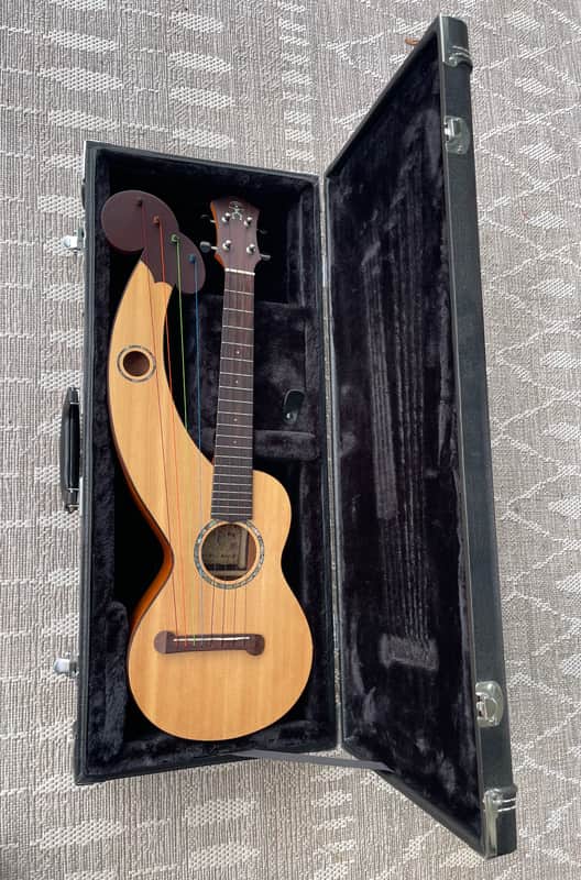 aNueNue Electric Tenor Harp Ukulele 2012 - Natural Satin Wood Grain