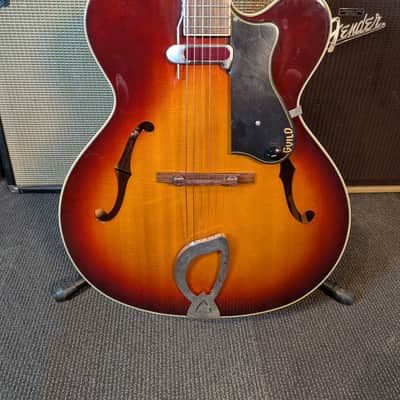 Guild A-150 Savoy Electric/Acoustic Archtop w/Case - Antique Sunburst (Used) image 3