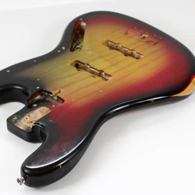 1973 Vintage Fender Jazz Bass Alder Sunburst BODY 1970s USA image 7