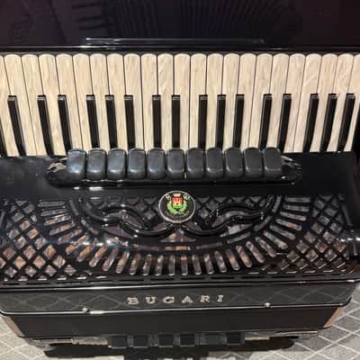 Bugari Armando Balkan DM 2026 - Black with White keyboard and Black Semitones image 2