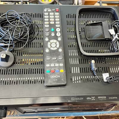 Denon AVR-X2200W 7.2 Ch 4K Ultra HD BT Atmos Receiver Remote Mic Antennas Box; Tested image 6