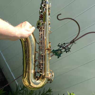 SUMMER DEAL PRO VERSION "MADE EXPRESSLY" FOR F. E. OLDS EARLY L.A PARISIAN ALTO SAXOPHONE (NOT "AMBASSADOR" CHEAP LATER ONE) ORIGINAL LACQUER NEWER PADS BRILHART MPC , NICE CASE, EXTRAS made france image 16