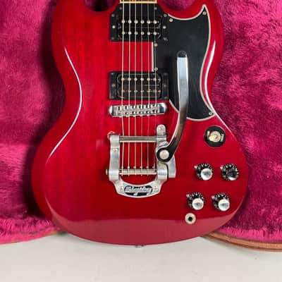 1996 Gibson '61 SG Reissue Cherry Finish Added Bigsby w/OHSC image 2