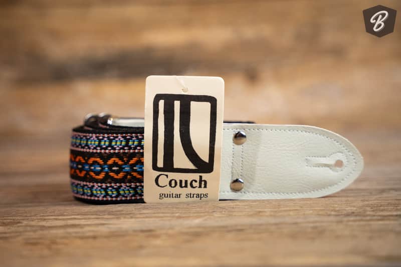 Couch HW048 "The Turquoise Desert" Hippie Weave Guitar Strap image 1