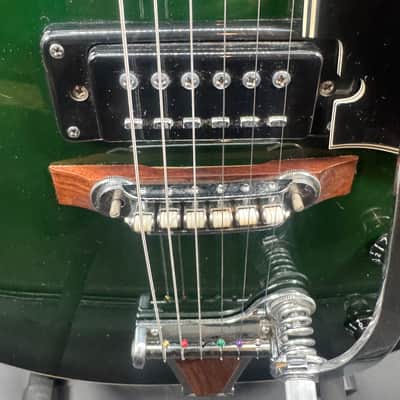 Aria Diamond 1242 Hollowbody 1970's - Green MIJ image 5