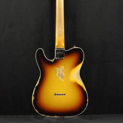 Fender Custom Shop '65 Tele Custom Heavy Relic - Faded 3 Color Sunburst image 7
