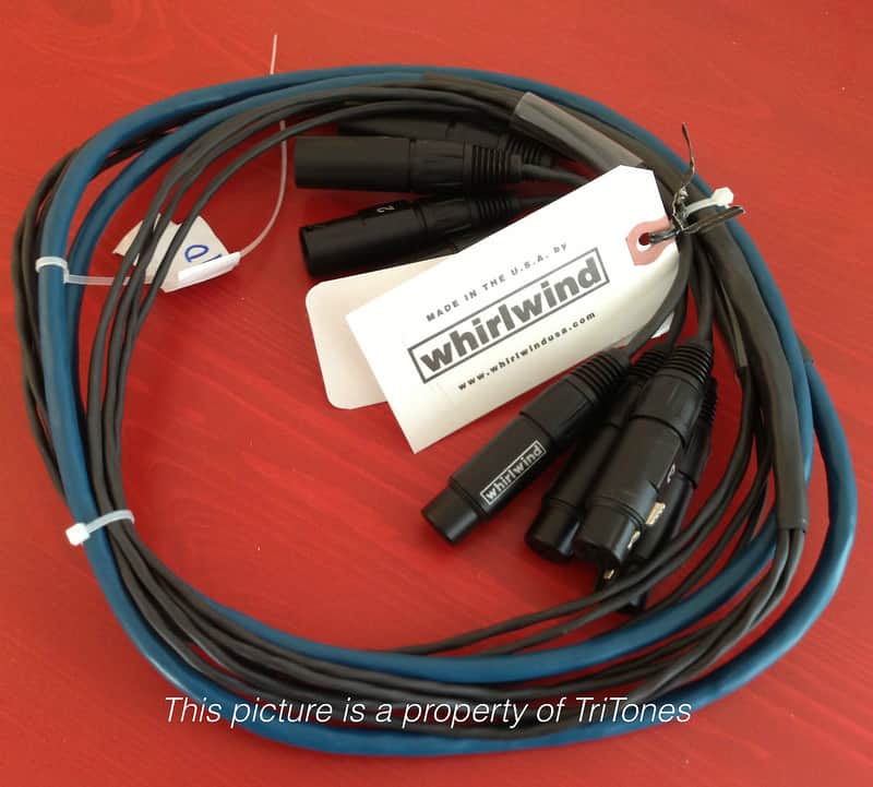 Whirlwind MT-4-F-M-10 Medusa Multitrack 4x XLR Snake - 10' image 1