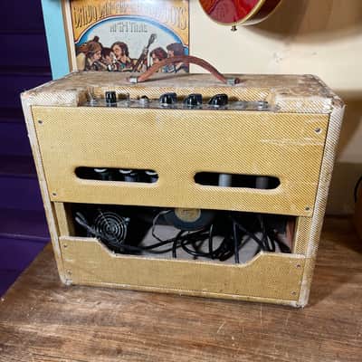 1956 Fender Deluxe 5E3 15w 1x12” Tube Amp (VIDEO! Bill Carruth Repairs, Ready to Go!) image 8