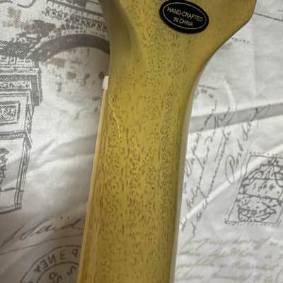Epiphone Inspired by Gibson Custom Shop '60 Les Paul Special Double Cutaway TV Yellow Gibson Style Open Book Headstock image 4