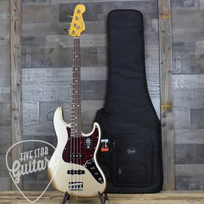 Mint Fender American Professional Classic Jazz Bass - Faded Firemist Gold with Gigbag image 14