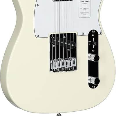 Fender Standard Telecaster Electric Guitar. Laurel Fingerboard, White Pickguard, Olympic White image 2
