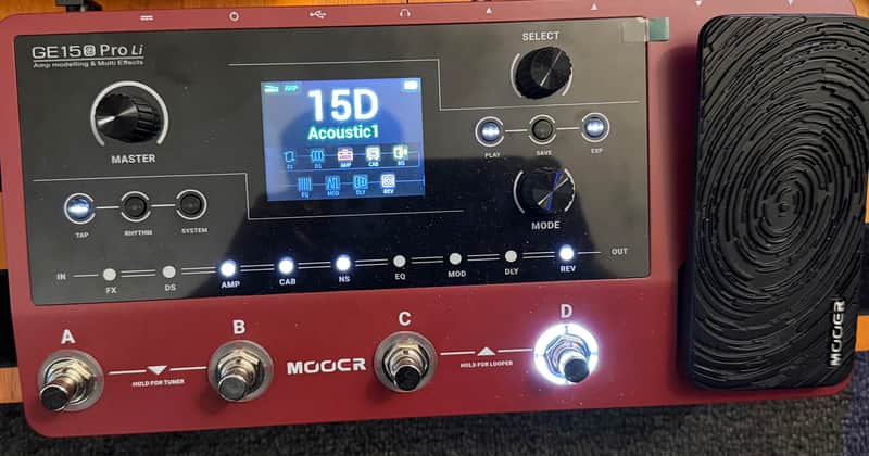 Mooer GE150 Pro Li 2025 - red image 1
