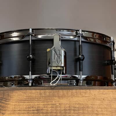 2015 Noble & Cooley 14" SS Classic Beech Solid Shell 5"x14 Snare Drum Transparent Black image 5
