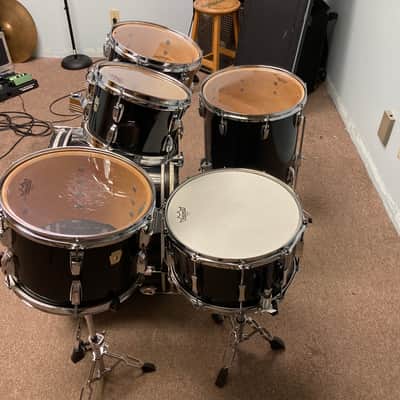 Ludwig Classic Maple 6 Ply 1980s Black Cortex image 3