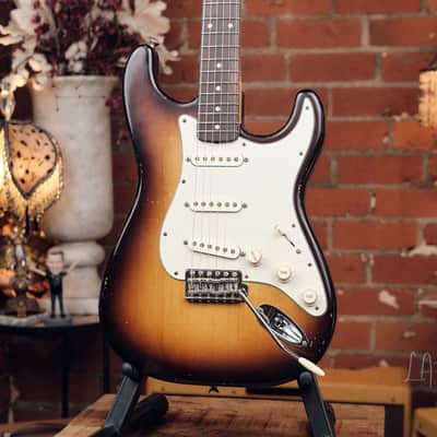 Mario Martin "Model S" Electric Guitar - Relic'd Two Tone Burst Finish & Lollar Pickups! image 4