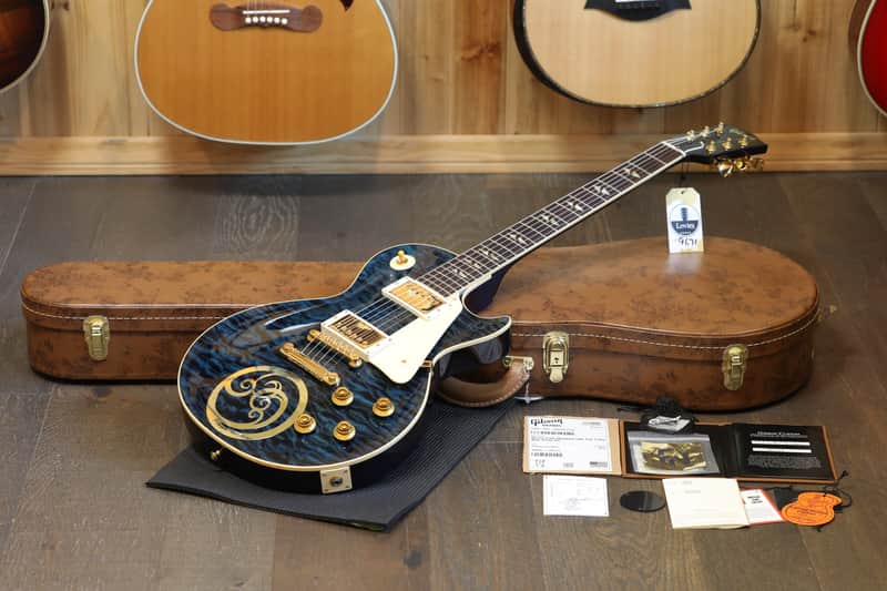 Orianthi Owned! 2024 Gibson Custom Shop 1959 Reissue Les Paul Electric Guitar 5A Quilt Blue + COA OHSC image 1