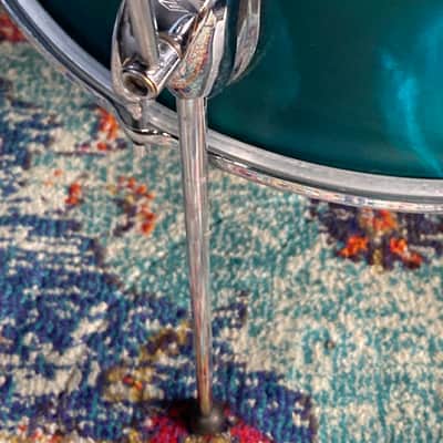 Sonor "Chicago" 3-Piece Drum Set 1965 - MF Marine Turquoise Satin image 10