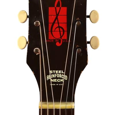 1965 Harmony H-1213 Archtone Acoustic Guitar image 7