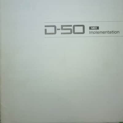 Book for Roland D-50 MIDI Implementation 1987