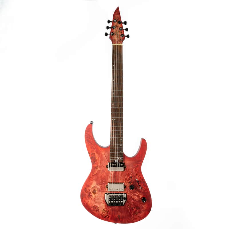 EART EXP-H6-ULTRA, Roasted Bookmatch Mahongay,24 Stainless Steel Frets image 1