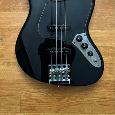 Fender Jazz Bass Custom 2004-2005 Onyx Black Vintage Made In Japan w/ Duncans and Hipshot image 3