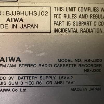 Aiwa HS-J300 image 6