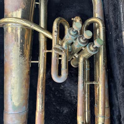 C G Conn Euphonium 3 Valve 1955 - Brass image 3