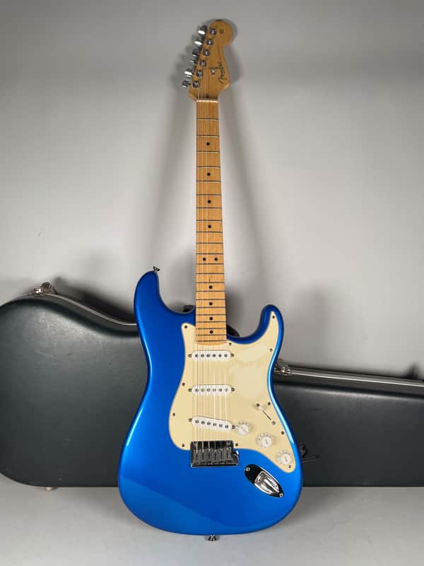 2004 Fender American Series 50th Anniversary Stratocaster Chrome Blue w/OHSC image 1