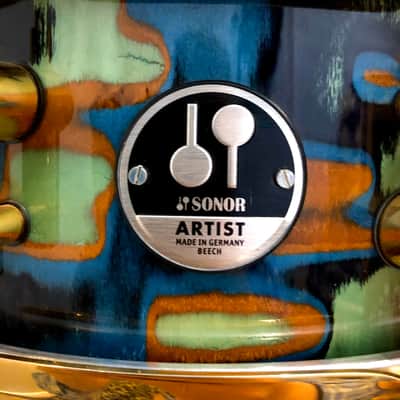 Sonor Artist 13x5 27ply earth snare (JoJo Mayer) Earth veneer image 2