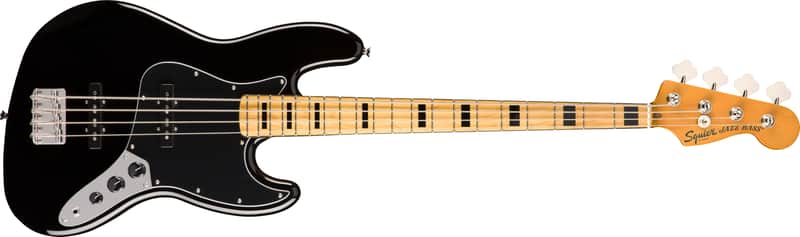 Squier Classic Vibe '70s Jazz Bass Maple FB Black image 1