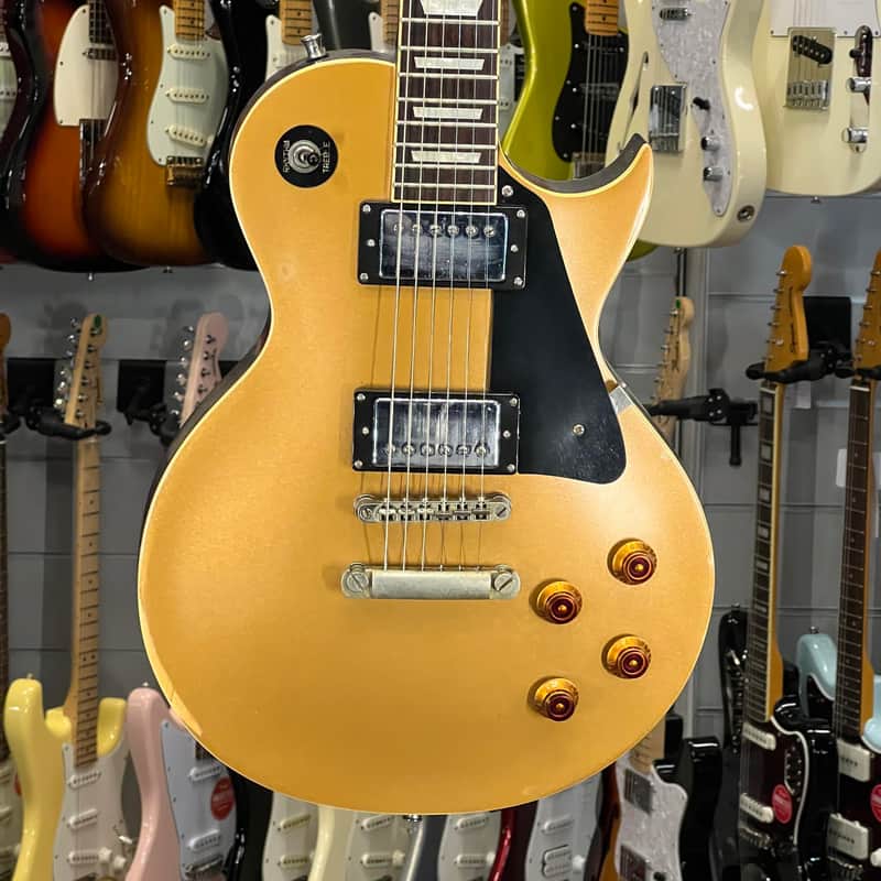 Vintage   V100 Icon Les Paul Jbm Gold Top image 1