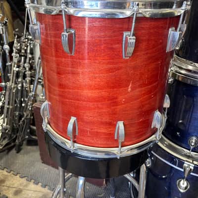 Ludwig 1970s mahogany 14 inch hanging floor Tom image 3