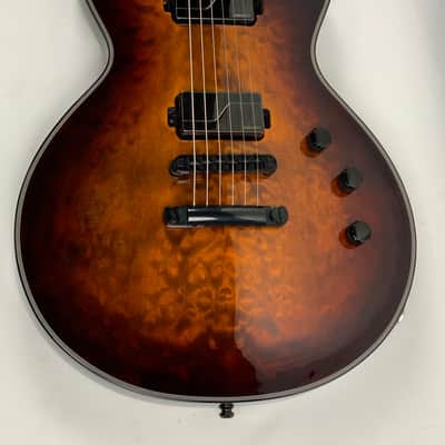 ESP E-II Eclipse Tiger Eye Sunburst Quilted Maple Electric Guitar + Case EII E II EC QM - B-Stock image 6