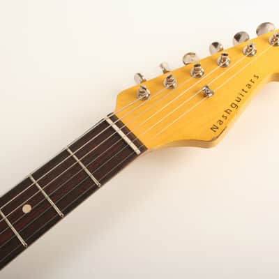 Nash Guitars S-63 Fiesta Red Over Sunburst Lollar Pickups image 6