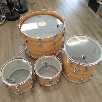 Vintage Mid-70s Ludwig Butcher Block 4-Piece Shell Pack 12/13/16/22 image 11