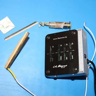 Vintage 1970s LR Baggs LB6 Saddle Pickup & Onboard Preamp image 1