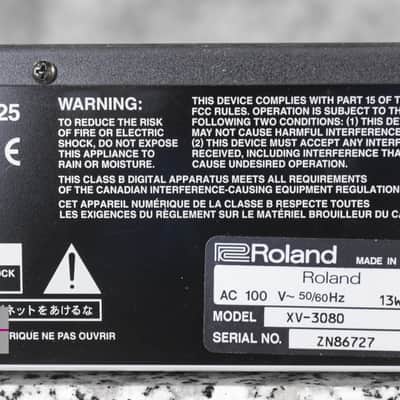 Roland XV-3080 Rackmount synthesizer in Very Good Condition. image 15
