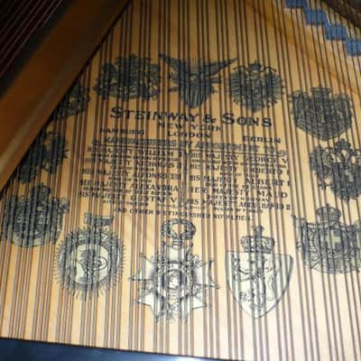 1917 Steinway Baby Grand Model M Satin Black image 5