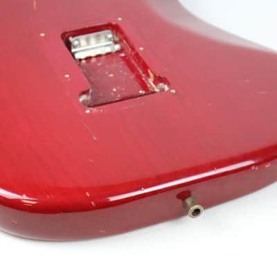 RARE 1979 Vintage Fender Stratocaster ~Killer RELIC~ Factory Wine Red Ash BODY Strat USA 1970s CBS Era image 15