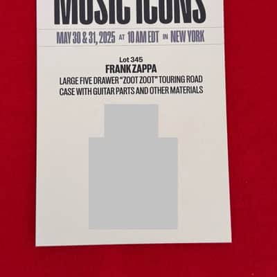 Frank Zappa Personally Owned & Used Black Fender Stratocaster Pickguard image 10
