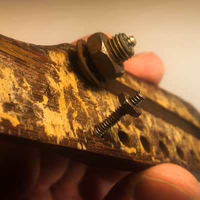 Original 1965 Gibson J45 J-45 Adjustable Rosewood Bridge & Saddle Assembly image 7