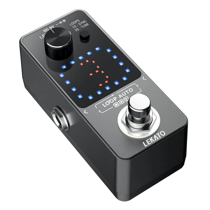 LEKATO Looper Guitar Effect Pedal Wave per 18 Mins 3 Slots Loop Recording Tuning image 1