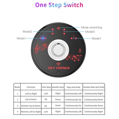 Bluetooth Hands-free Page Turner Pedal Wireless Foot Switch Rechargeable image 2