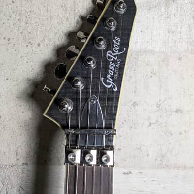 ESP Horizon Kiko 27 Frets Heel Cut 2013 See Thru Black Grass Roots image 8